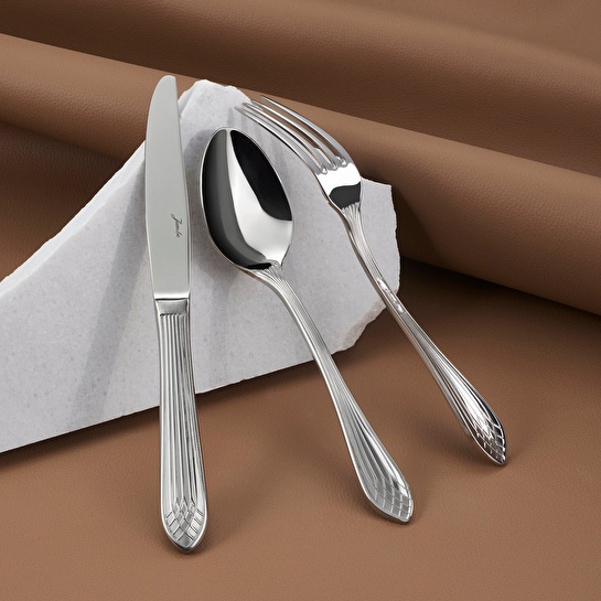 Jumbo Garnet XL 18 Parça 6 Kişilik Yemek Çatal Kaşık Bıçak Takımı