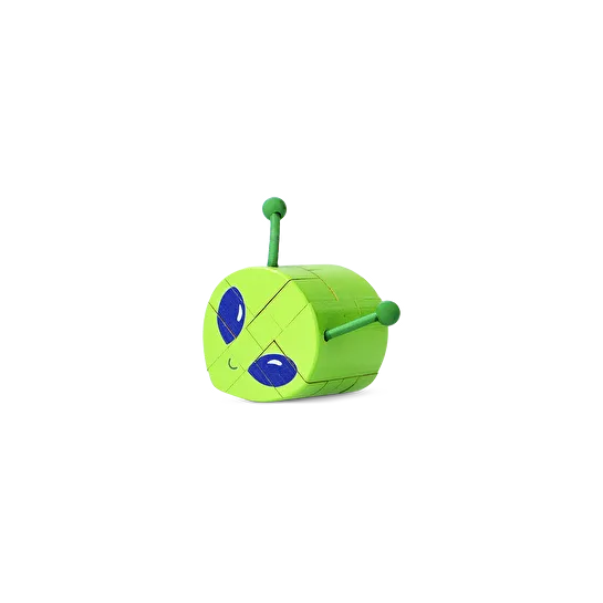 Flying Tiger Copenhagen Yeşil Ahşap Uzaylı Şeklinde 3D Yapboz