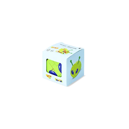 Flying Tiger Copenhagen Yeşil Ahşap Uzaylı Şeklinde 3D Yapboz