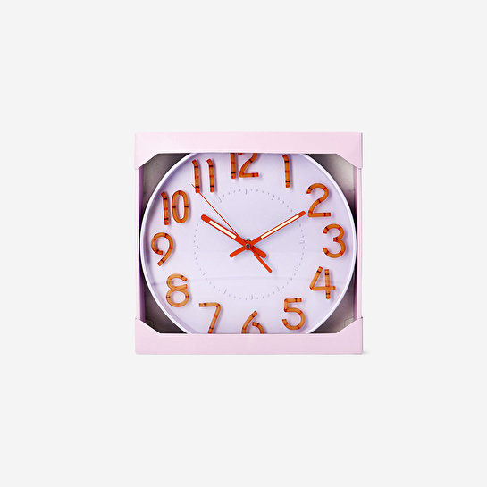 Flying Tiger Copenhagen Karanlıkta Parlayan Mor Duvar Saati