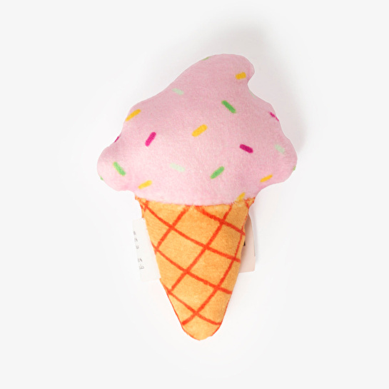 Flying Tiger Copenhagen Beyaz Mini Dondurma Peluş Oyuncak