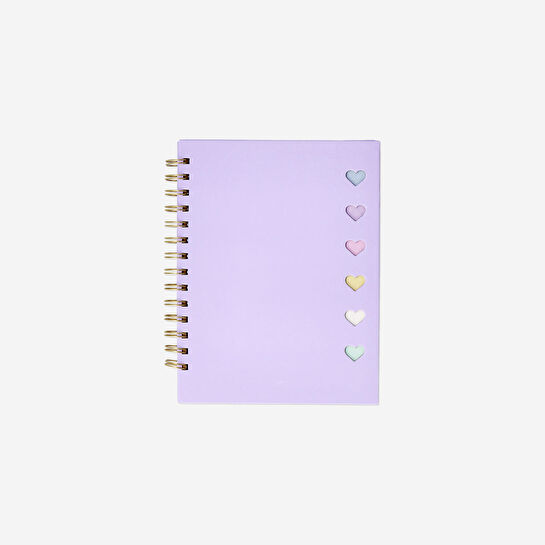 Flying Tiger Copenhagen Mor Spiralli Yapışkan Notlu Defter