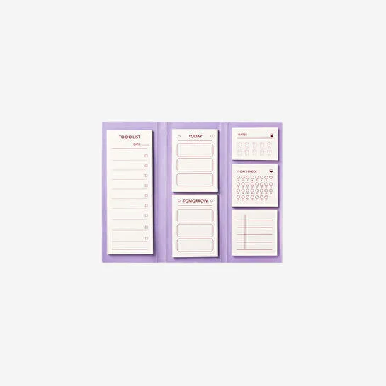 Flying Tiger Copenhagen Çiçek Desenli Yapışkanlı Not Kağıdı Seti