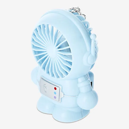 Flying Tiger Copenhagen Astronot Şeklinde Mavi El Vantilatörü Anahtarlık