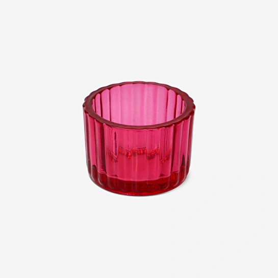 Flying Tiger Copenhagen Pembe Cam Tealight Mumluk