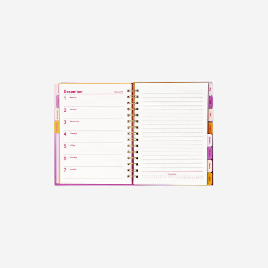 Flying Tiger Copenhagen Pembe 2026 Çalışma Planlayıcı Defter