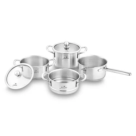 Jumbo New Baby Steel 6 Parça İndüksiyon Tabanlı Çelik Mini Set