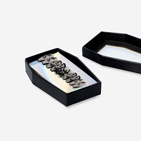 Flying Tiger Copenhagen Siyah Güve Şeklinde 24'lü Takma Tırnak