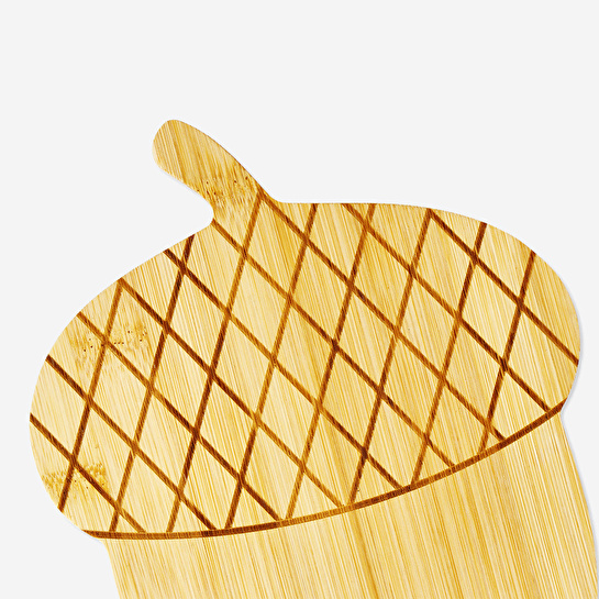 Flying Tiger Copenhagen Meşe Palamudu Şeklinde Bambu Kesme Tahtası