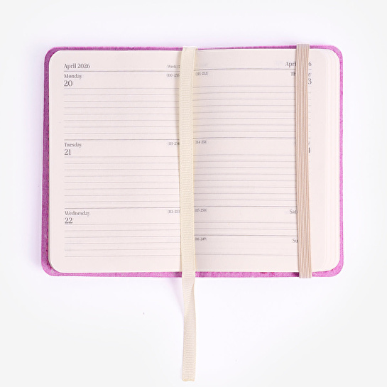 Flying Tiger Copenhagen Mor Haftalık 2026 Cep Takvimi