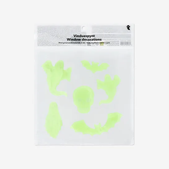 Flying Tiger Copenhagen Hayalet ve Yarasa Şeklinde Fosforlu 6'lı Pencere Stickerı