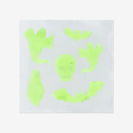 Flying Tiger Copenhagen Hayalet ve Yarasa Şeklinde Fosforlu 6'lı Pencere Stickerı