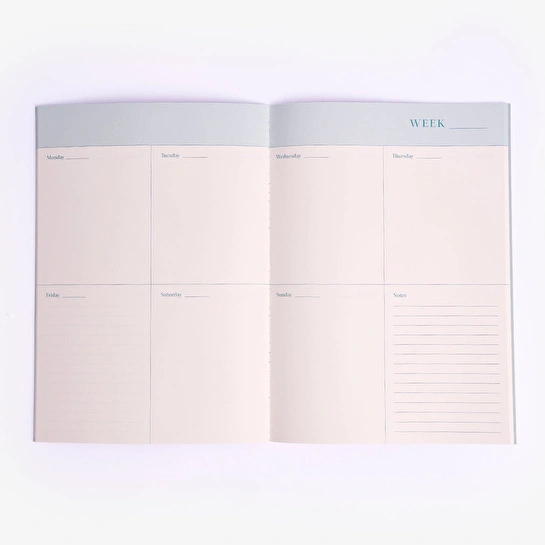 Flying Tiger Copenhagen Mavi Çiçekli 2026 Haftalık Planlayıcı