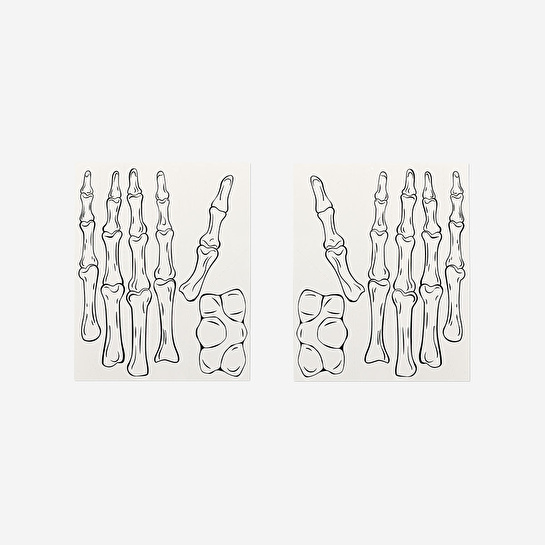 Flying Tiger Copenhagen İskelet Desenli 2'li Geçici Dövme