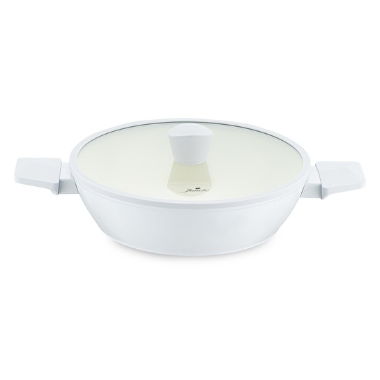 Jumbo Swiss Crystal Light Grey Basık Tencere 26 cm