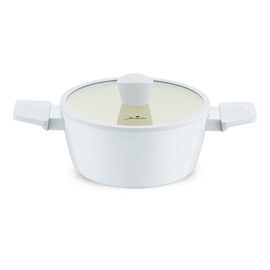 Jumbo Swiss Crystal Light Grey Derin Tencere 20 cm