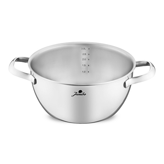 Jumbo Colosseum 3PLY 7 Parça İndüksiyon Tabanlı Çelik Tencere Seti