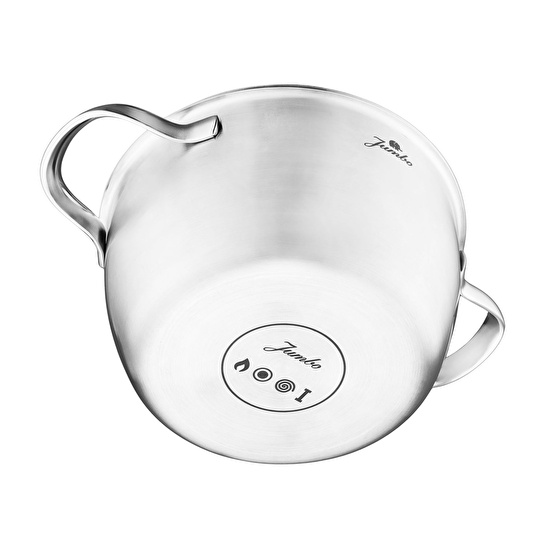 Jumbo Colosseum 3PLY 7 Parça İndüksiyon Tabanlı Çelik Tencere Seti