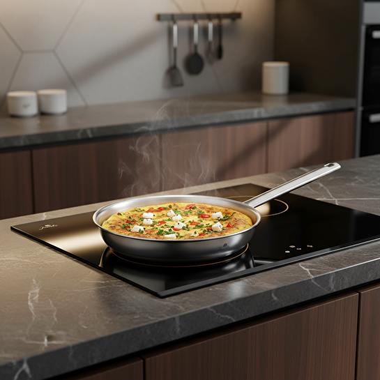 Jumbo Colosseum 3PLY 7 Parça İndüksiyon Tabanlı Çelik Tencere Seti