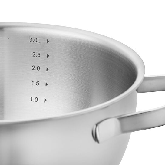 Jumbo Colosseum 3PLY 7 Parça İndüksiyon Tabanlı Çelik Tencere Seti