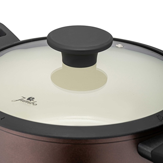 Jumbo Toledo Swiss Crystal Brown İndüksiyon Tabanlı Tencere Seti 7 Parça