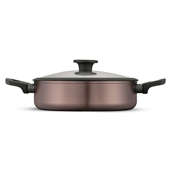 Jumbo Toledo Swiss Crystal Brown İndüksiyon Tabanlı Tencere Seti 7 Parça