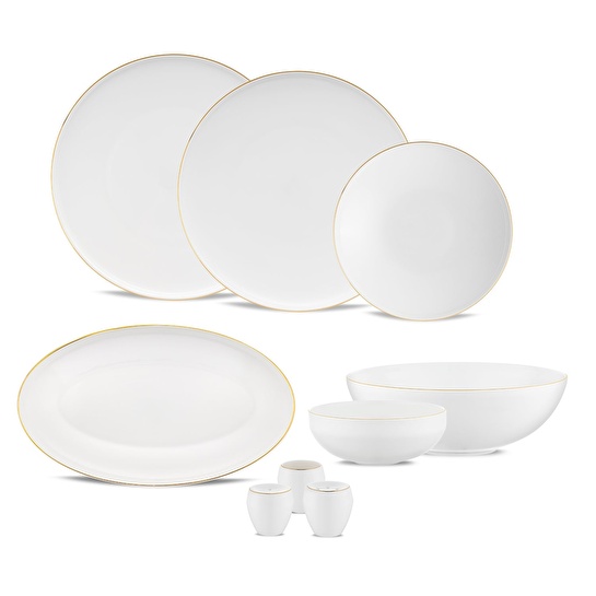Jumbo Belle Gold 55 Parça 12 Kişilik Yemek Takımı