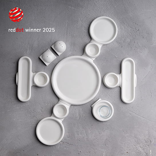 Jumbo Spectrum 24 Parça 6 Kişilik Porselen Kahvaltı Takımı