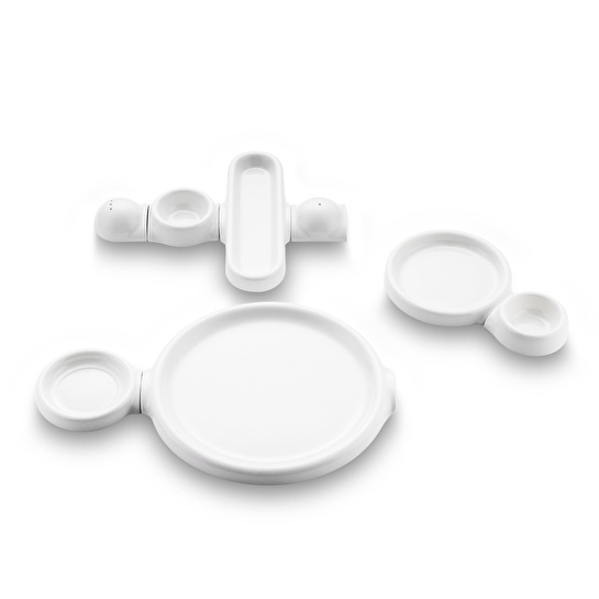 Jumbo Spectrum 24 Parça 6 Kişilik Porselen Kahvaltı Takımı