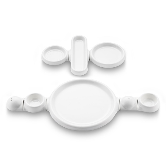 Jumbo Spectrum 24 Parça 6 Kişilik Porselen Kahvaltı Takımı