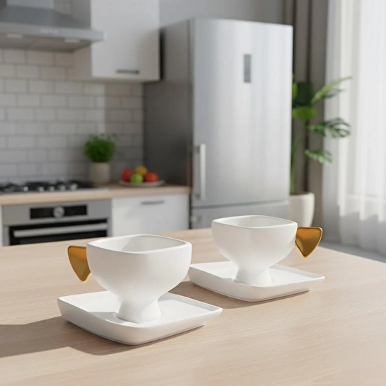 Jumbo Glide Gold 2 Kişilik Kahve Fincan Takımı