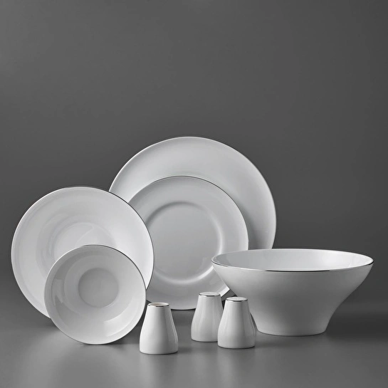 Jumbo Laurel Platin 55 Parça 12 Kişilik Yemek Takımı