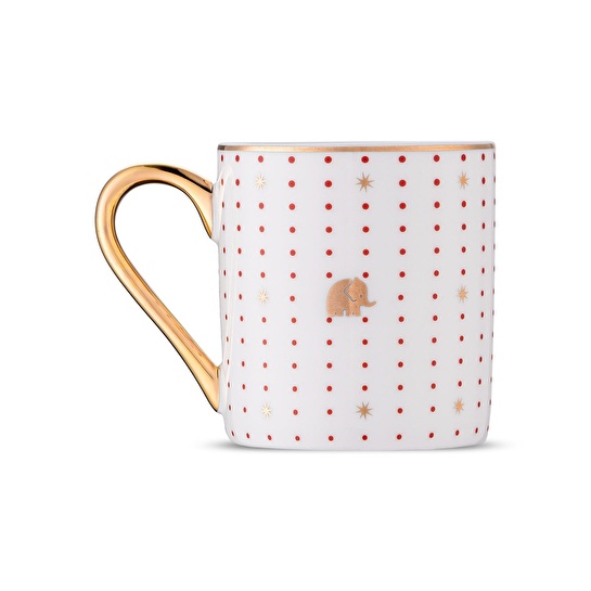 Jumbo Navy Kırmızı 2'li Kahve Fincan Takımı