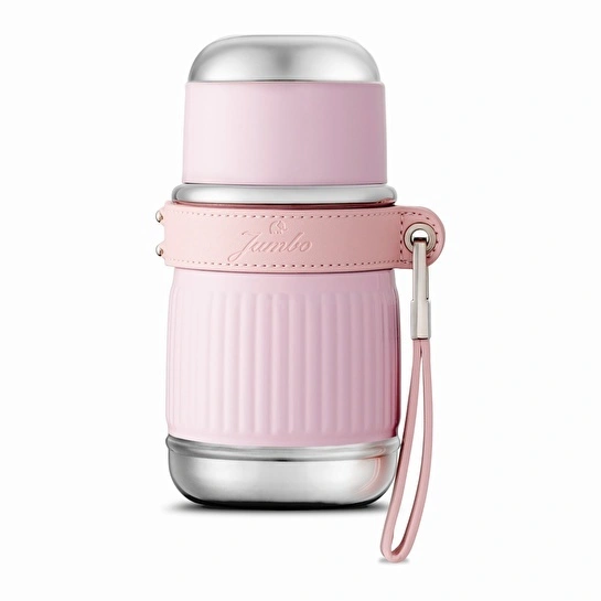 Jumbo Magic Pipetli Pembe Termos 450 ml