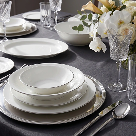 Jumbo Merlem 55 Parça 12 Kişilik Yemek Takımı Platin