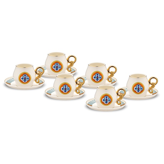 Jumbo Tide 6 Kişilik Kahve Fincan Takımı