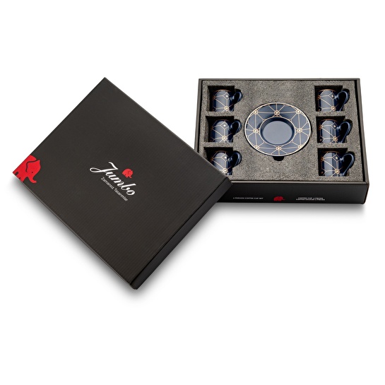 Jumbo Line 6 Kişilik Kahve Fincan Takımı