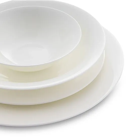 Jumbo Merlem 55 Parça 12 Kişilik Yemek Takımı Beyaz