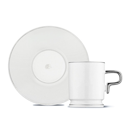 Jumbo Merse 6 Kişilik Kahve Fincan Takımı Platin