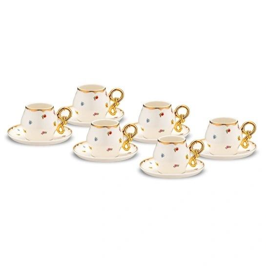 Jumbo Hook 6 Kişilik Kahve Fincan Takımı
