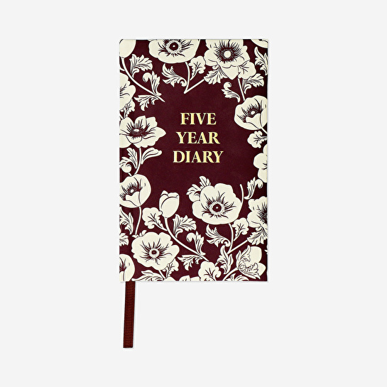 Flying Tiger Copenhagen Bordo 5 Yıllık Günlük