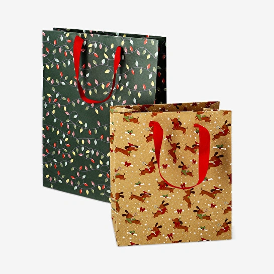 Flying Tiger Copenhagen Yılbaşı Temalı 2'li Hediye Çantası