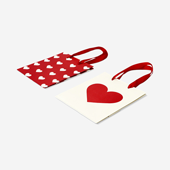 Flying Tiger Copenhagen Kalpli Kırmızı 2'li Hediye Çantası