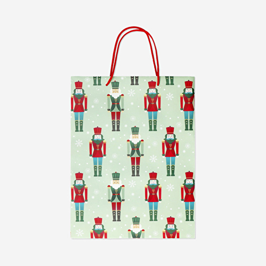 Flying Tiger Copenhagen Fındıkkıran Desenli Yeşil Hediye Çantası