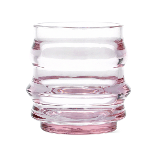 Flying Tiger Copenhagen Pembe Katmanlı Cam Bardak