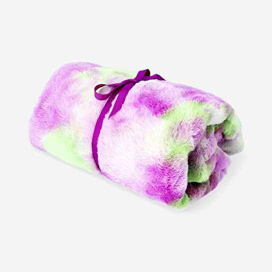 Flying Tiger Copenhagen Yeşil Mor Polar Battaniye