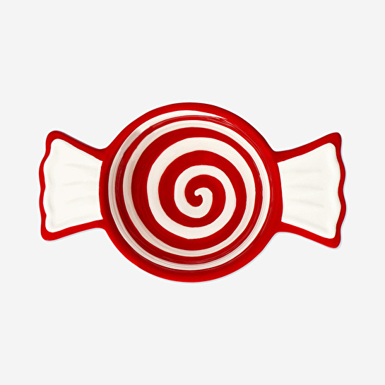 Flying Tiger Copenhagen Kırmızı Beyaz Küçük Şeker Şekilli Kase