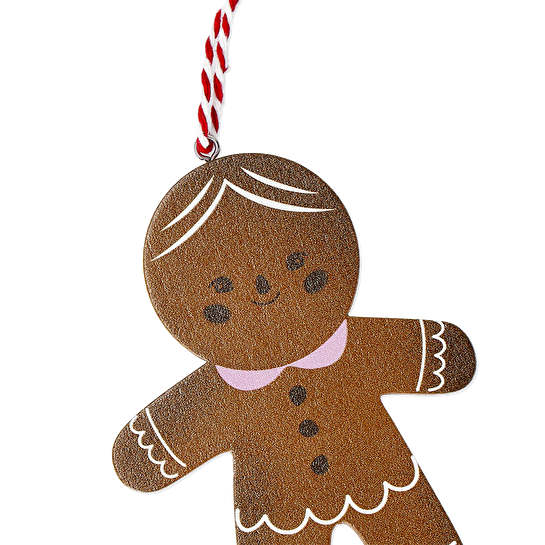 Flying Tiger Copenhagen Ahşap Kurabiye Adam Yılbaşı Ağacı Süsü