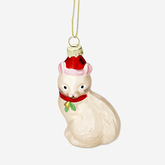 Flying Tiger Copenhagen Şapkalı Kedi Yılbaşı Ağacı Süsü