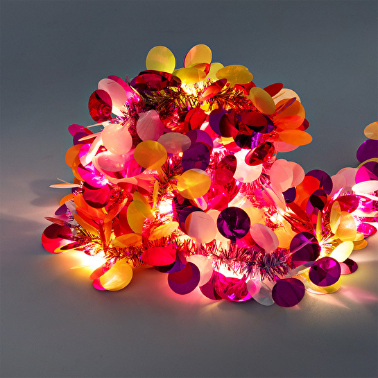 Flying Tiger Copenhagen Çok Renkli Parıltılı LED Işık Zinciri